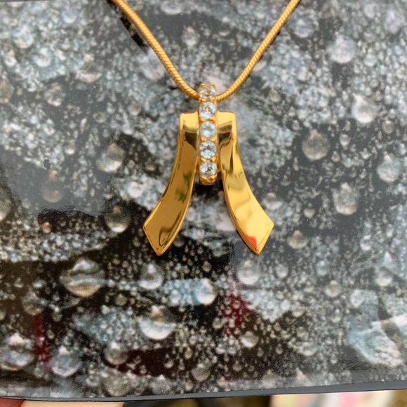Topaz Gold Plated 925Silver Pendant Gift Wedding - Picture 1 of 1
